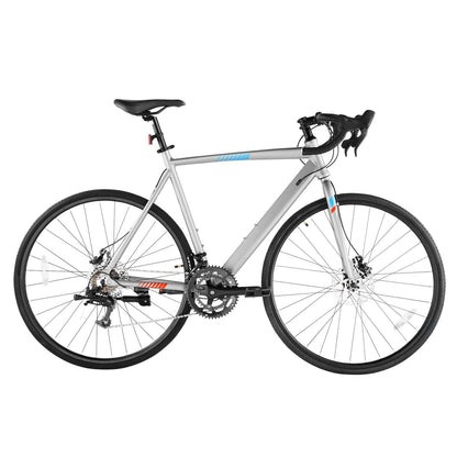 Road Bike, 700C Wheels Racing Bike, L-TWOO 14 Speeds Drivetrain City Commuter Road Bicycle, Urban Adult Sport Bike With Lightweight Aluminum Alloy Frame, Drop Bar, Disc Brake, For Men Women