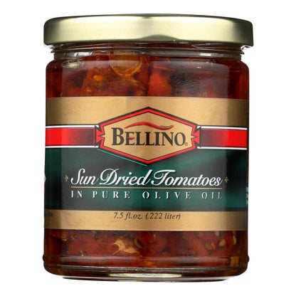 Bellino Italian Sun-Dried Tomatoes in Pure Olive Oil, 7.5 oz, Case of 12