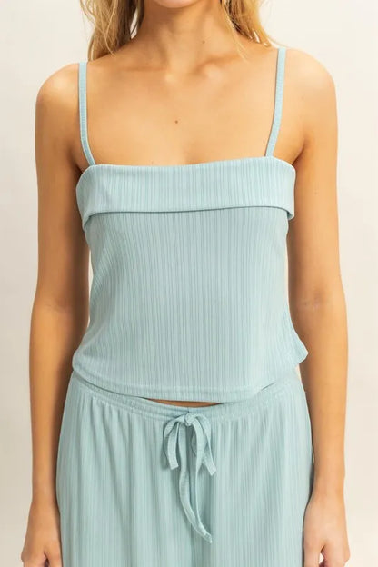 HYFVE Rib Knit Cami Top and Pants Set