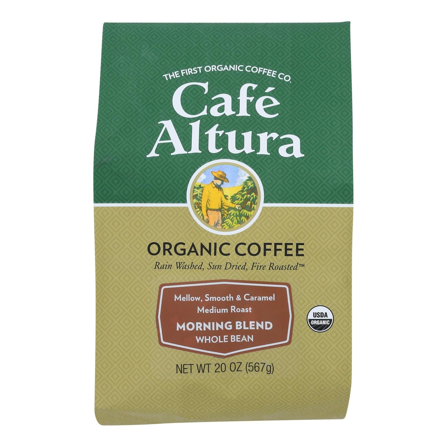 Cafe Altura Morning Blend Light Roast Organic 1.25 Lb. Bag - 6 Pack