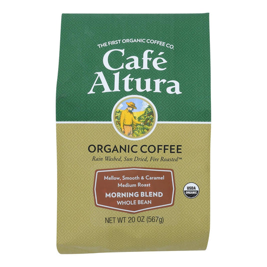 Cafe Altura Morning Blend Light Roast Organic 1.25 Lb. Bag - 6 Pack