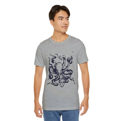 TS-034ML-24 Octopus T-Shirt Ocean Lover Octopus Art Design