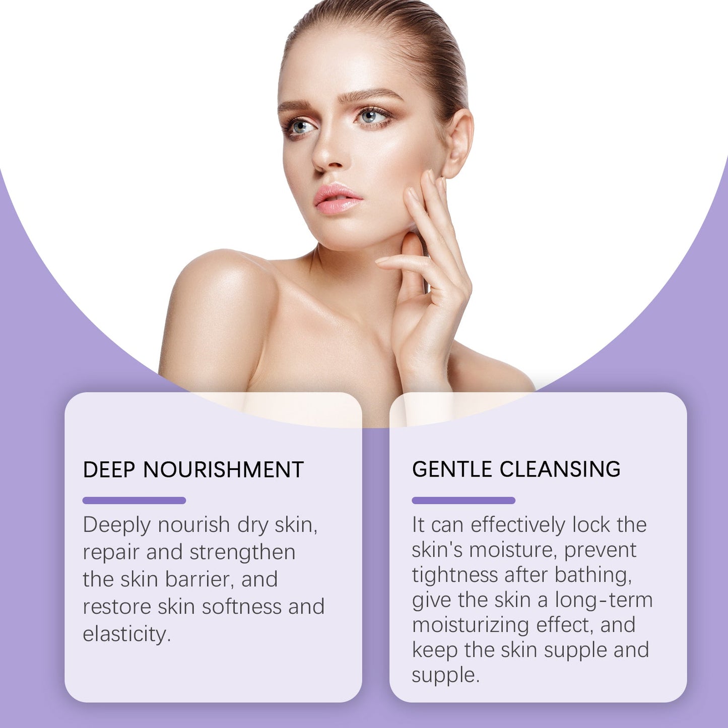 Jaysuing Ladies Lavender Shower Gel Cleans Skin Gently, Refreshes, Moisturizes And Leaves Fragrance