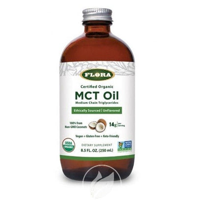 Flora Certified Organic MCT Oil, 8.5 Fl Oz