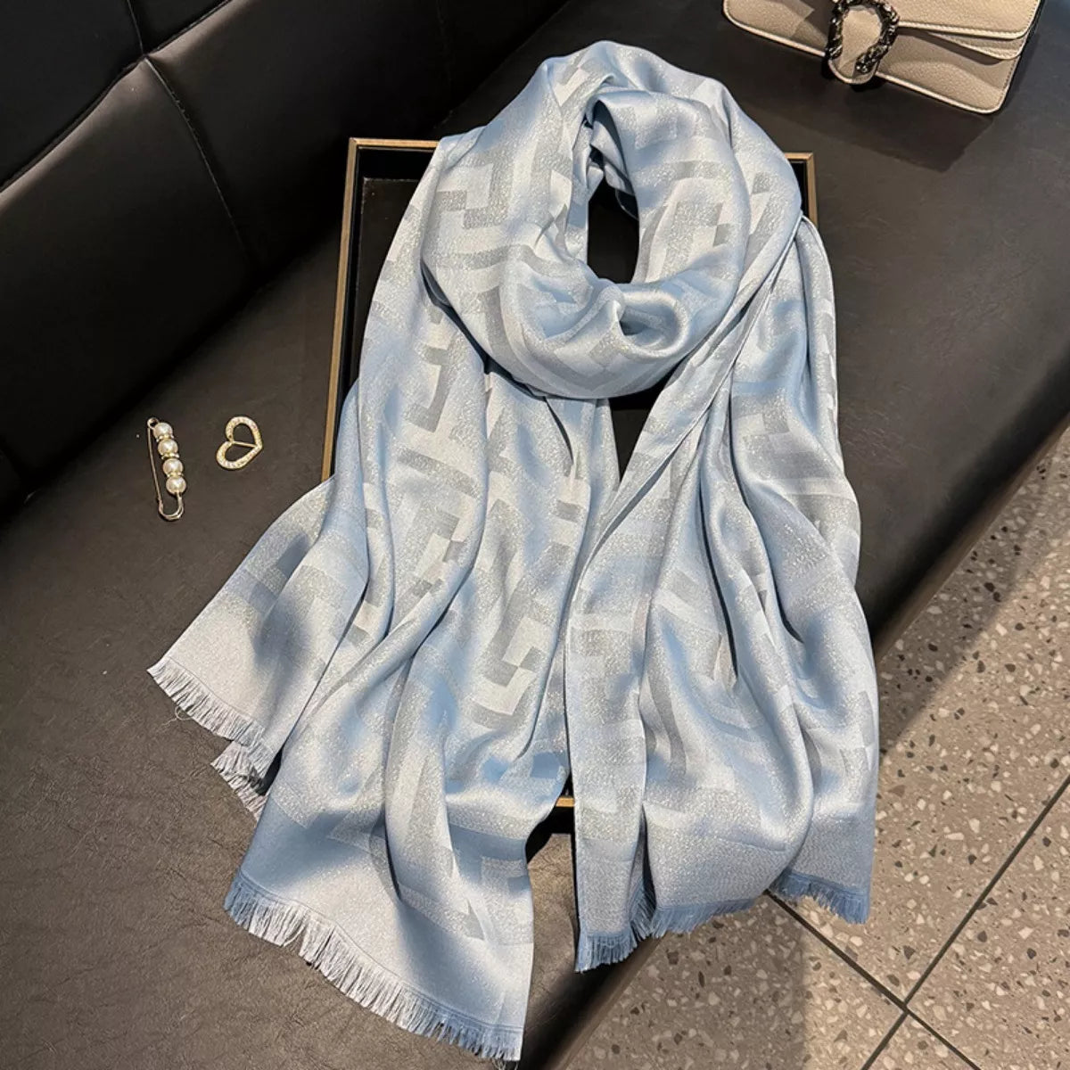 Raw Hem Scarf
