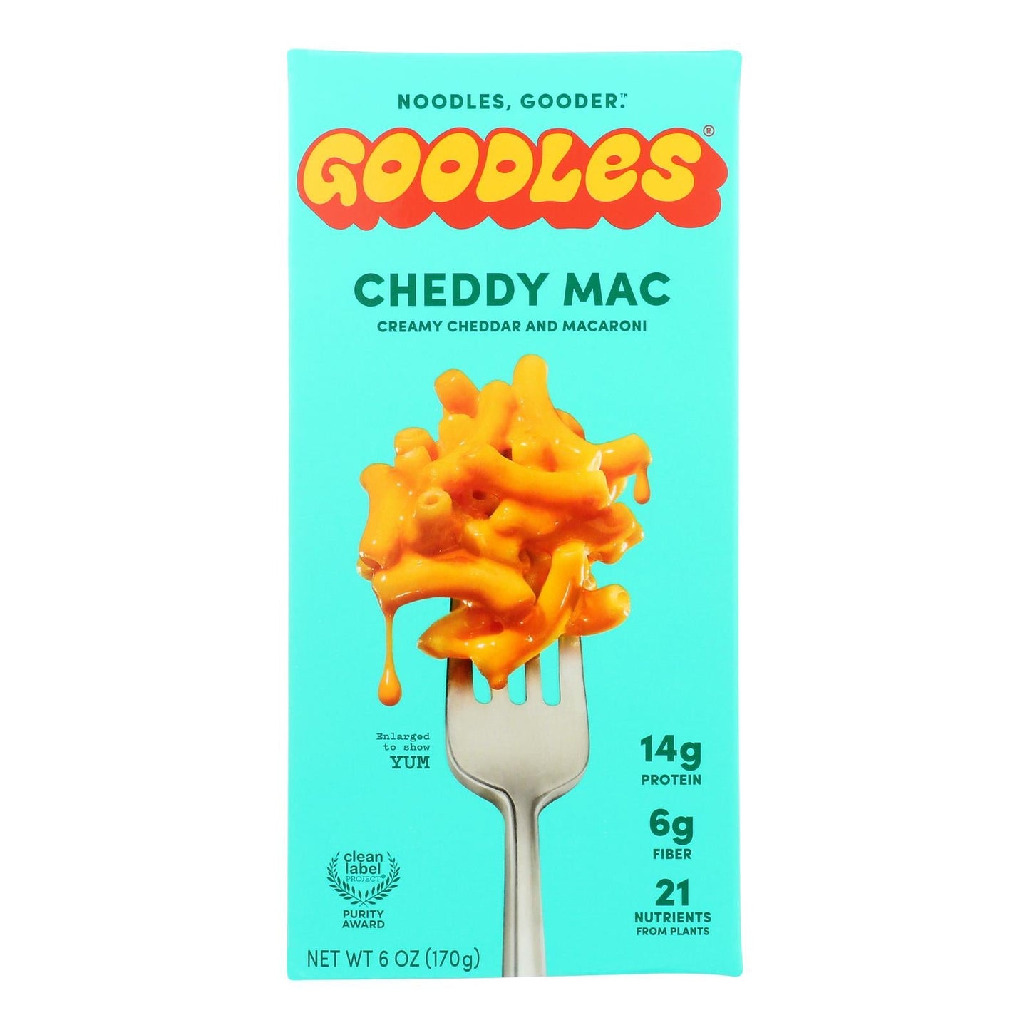 Goodles Mac & Cheese Cheddy Mac - Case of 12 - 6 Oz Packages