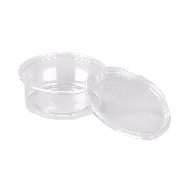 Champs Clear Deli Container and Lid Combo Microwavable 250 Set 8 oz