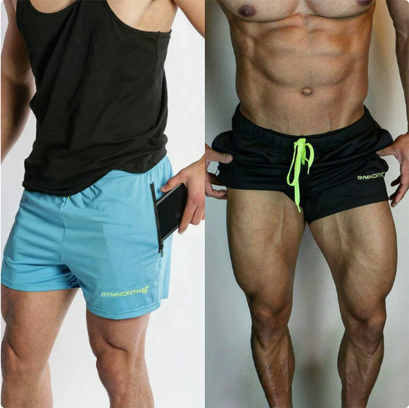 Mens Quick-drying Fitness Swimming Trunks Swimwear Sports Gym Run Shorts Casual Summer Beach Board Shorts