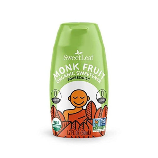 Sweet Leaf Unflavored Organic Monkfruit Sweetener Squeeze | 1.7 Fl Oz