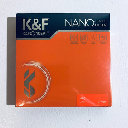 K&F Concept 55mm Ultra Slim Circular Polarizer CPL FLTR 4 Camera Lens Filter...