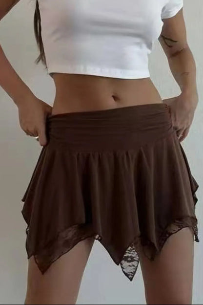 Lace Mini Skirt