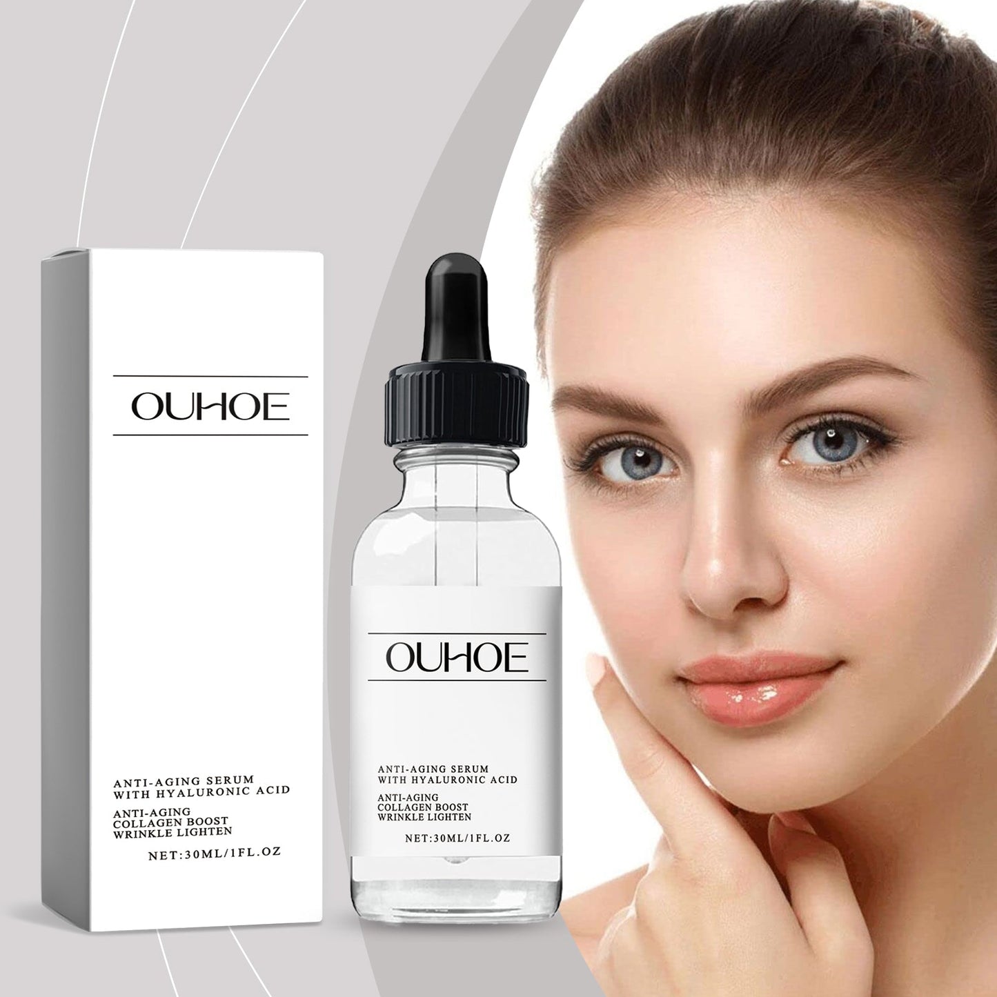 OUHOE Polypeptide Facial Essence, Moisturizing, Hydrating, Brightening And Glowing Facial Skin Essence