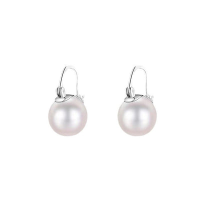 18K Gold-Plated Pearl Earrings