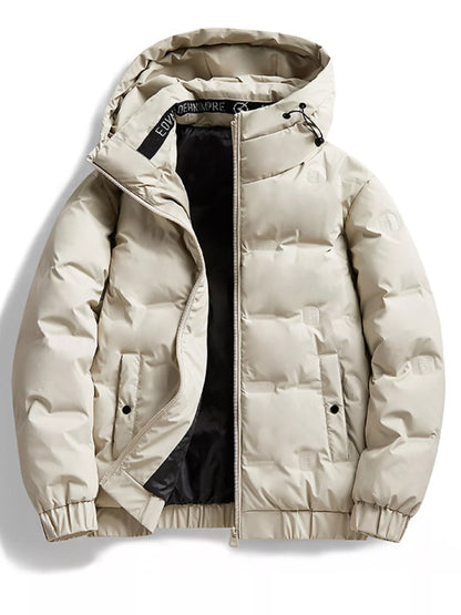 Men's Plus Size Hooded Padded Puffer Jacket