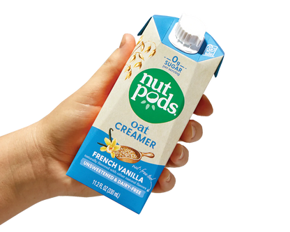 Nutpods Oat Unsweetened Vanilla Creamer (Pack of 12) 11.2 Fl Oz