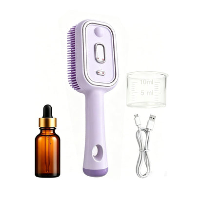 Electric Mist Nourishing Massage Brush Set Red Light, Essence, Measuring Cup