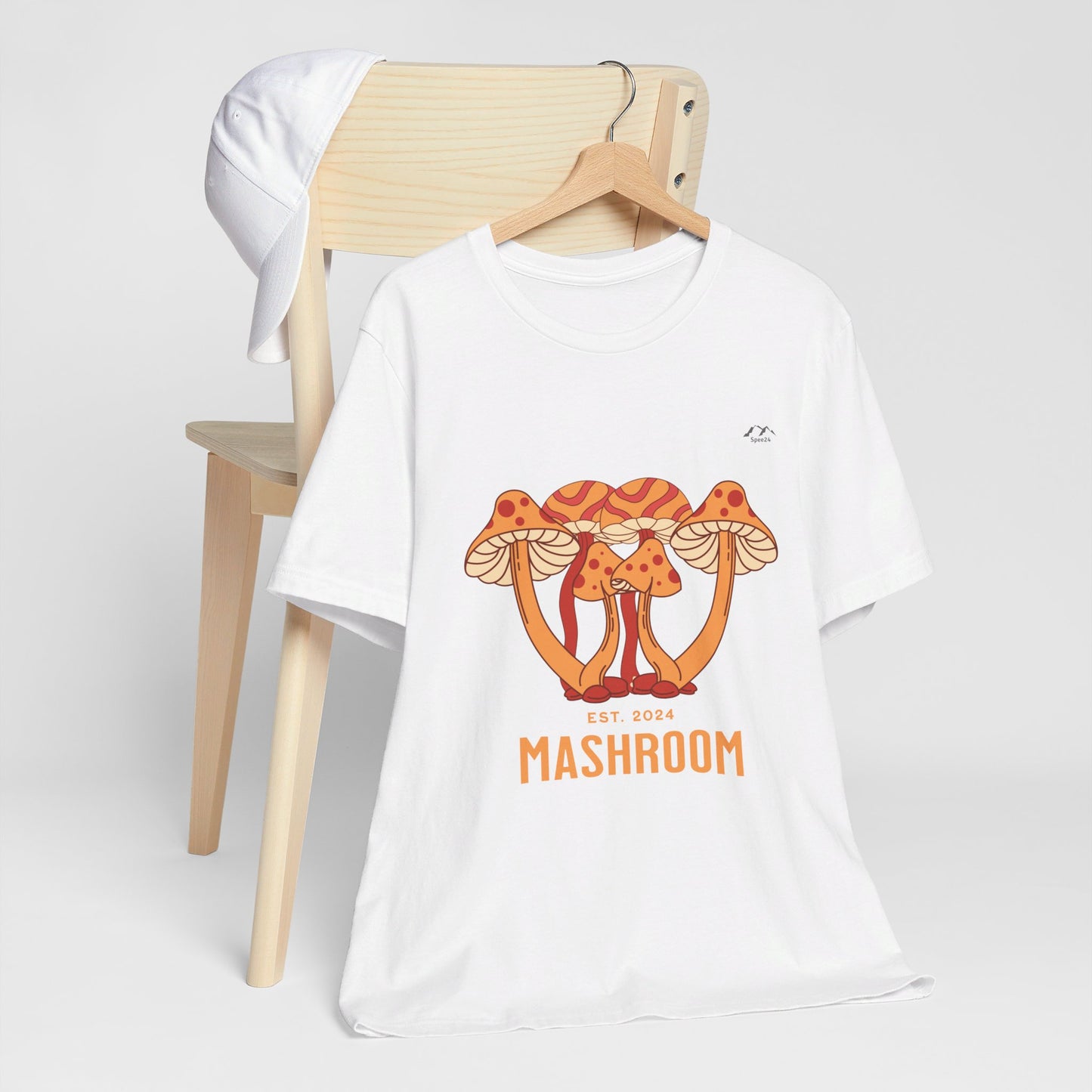 TS-029ML-24 Mushroom T-Shirt Forest Fungi Art Mushroom Lover Shirt