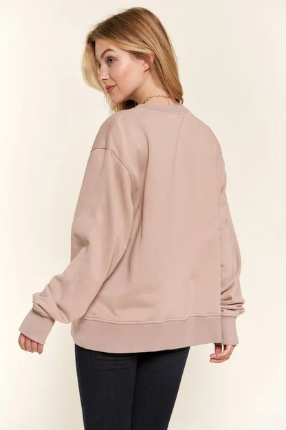 And The Why Washed Milano Pullover Sweatshirt