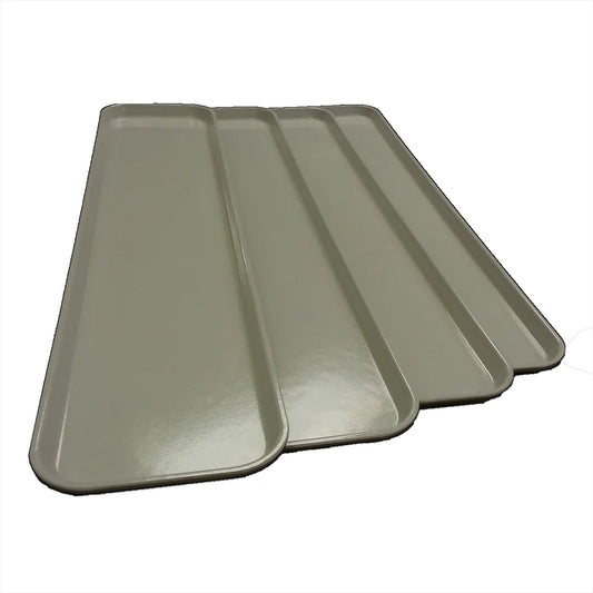 Platter Fiberglass White 10" x 30" x .75"