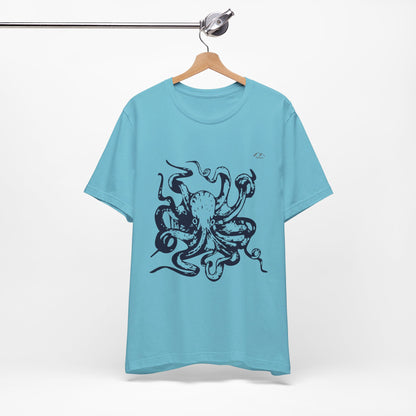 TS-034ML-24 Octopus T-Shirt Ocean Lover Octopus Art Design