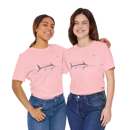 TS-028ML-24 Swordfish T-Shirt  Ocean Lover Swordfish Art Fishing Gift