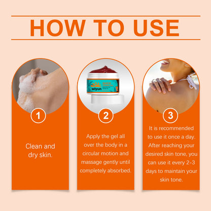 Wiyun Quick Tanning Gel, Tanner Repair Gel Bronzer Tanner Moisturizing And Nourishing Gel