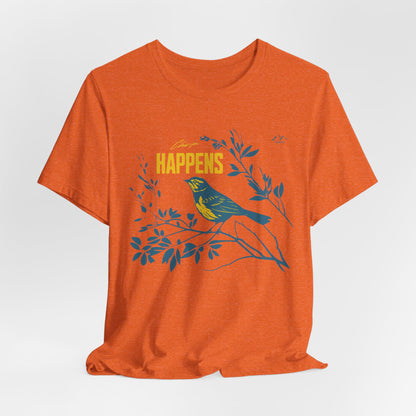 TS-031ML-24 Bird Lover Sparrow Art T Shirt