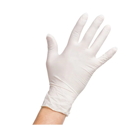 Latex Gloves Powder Free White (10x100 ct) xsml