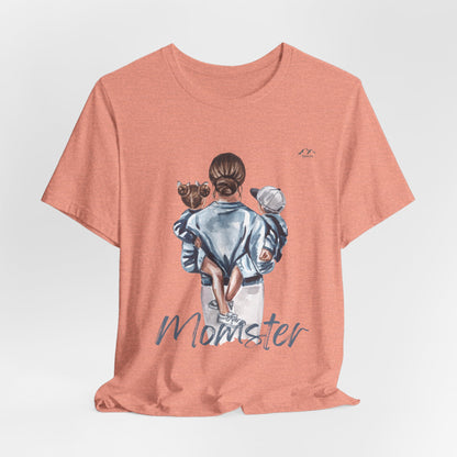 TS-075ML-24 Momster Love shirt Mom Gift Art Design