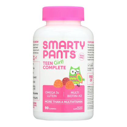 SmartyPants Teen Girl Daily Vitamins for Energy Metabolism, Nutrient Absorption, and Immune Health - 90ct