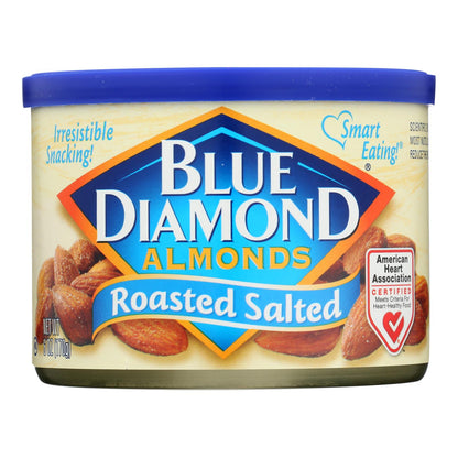 Blue Diamond 6 Ounce Roasted Sea Salt Almonds (Pack of 12)