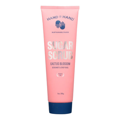 Hand In Hand Sugar Scrub With Cactus Blossom - 9 Oz