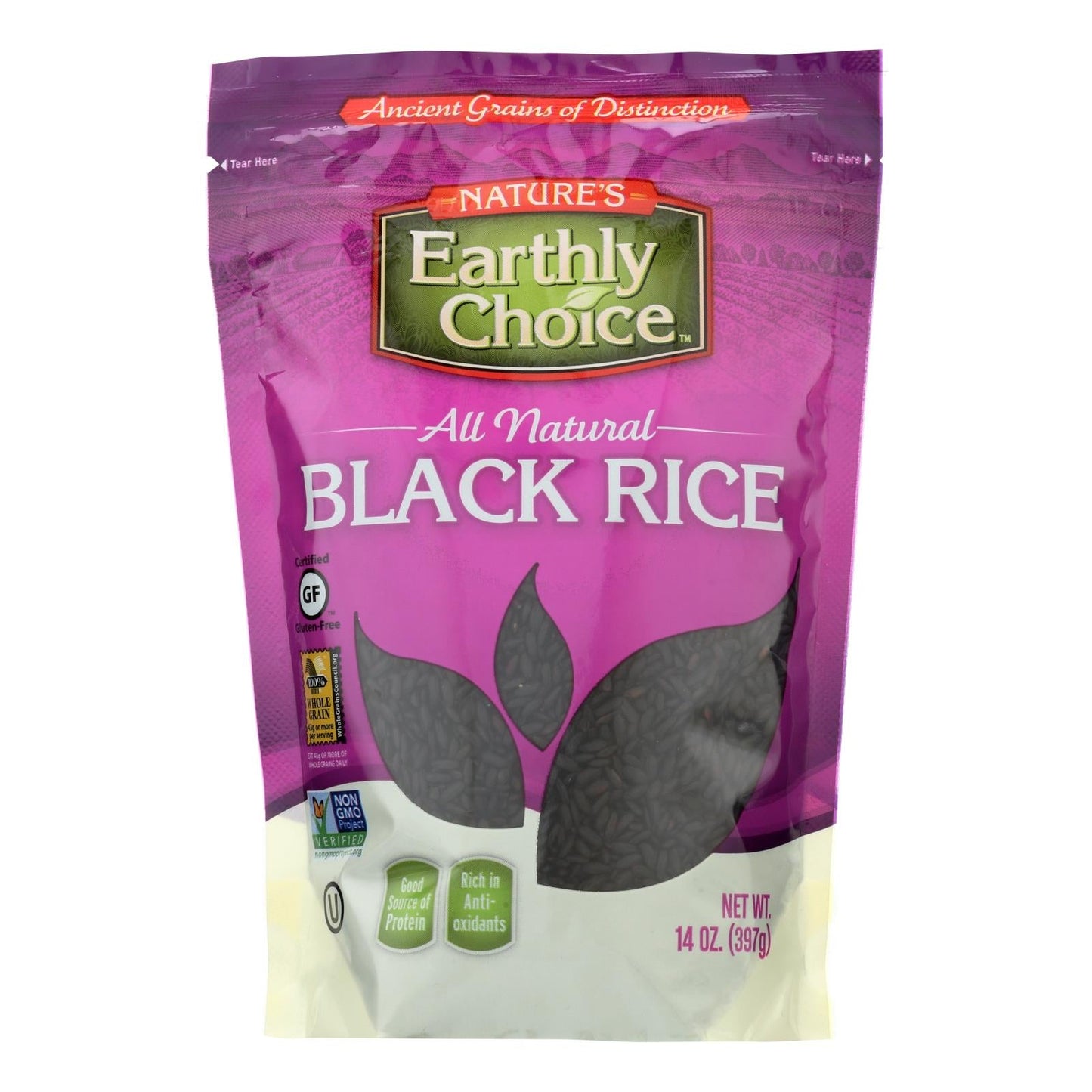 Nature's Earthly Choice Premium Black Rice, 14 Oz. (Case of 6)