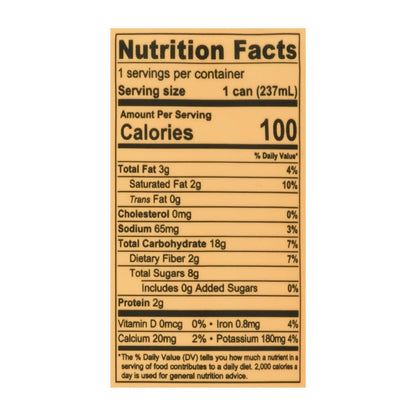 Pop & Bottle Oat Milk Latte, Mocha, 8 Fl Oz (Pack of 12)
