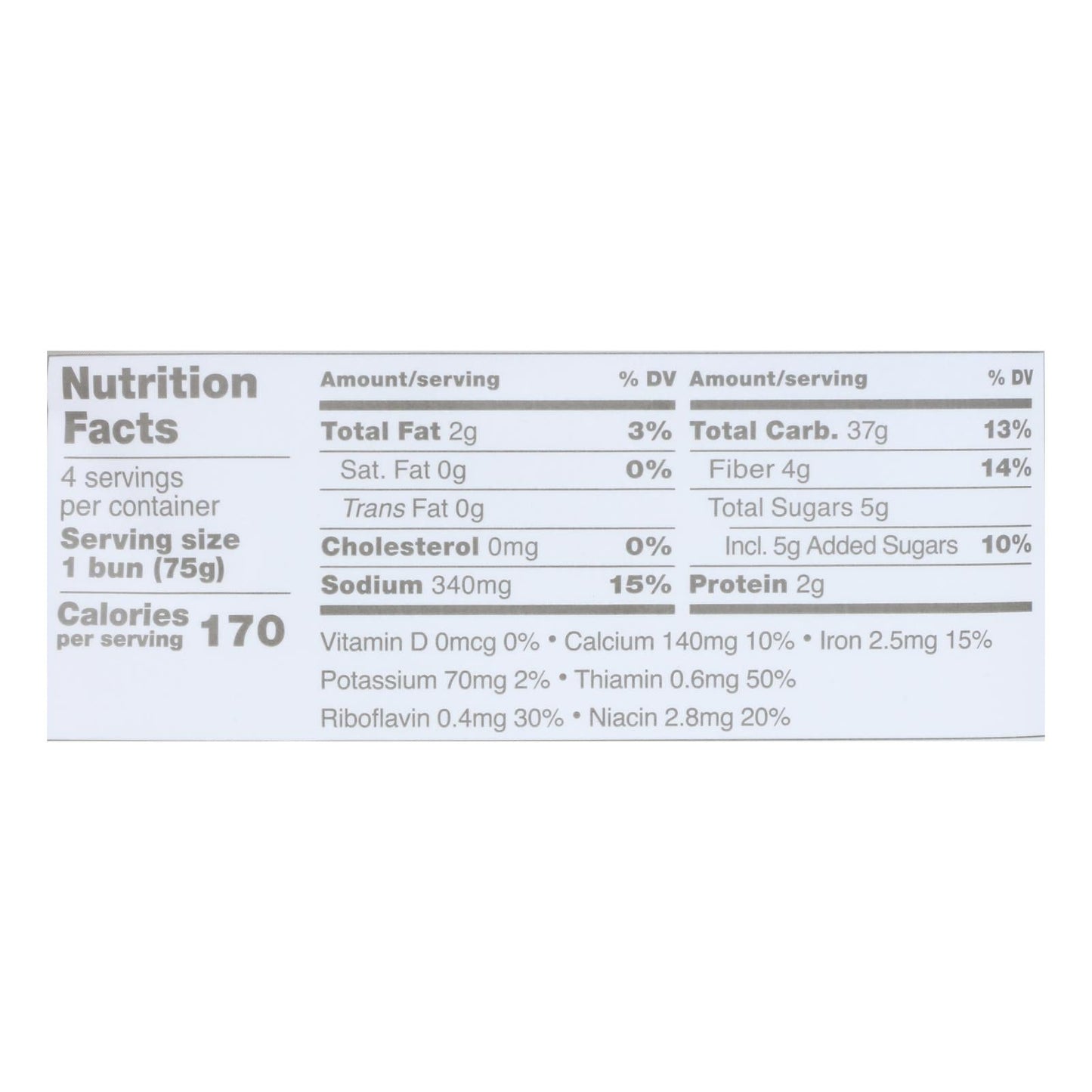 Schar Gluten-Free Hamburger Buns, 4 x 10.6 Oz (16 Buns)