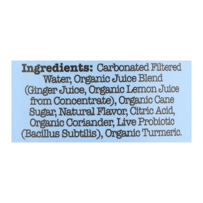 Culture Pop Soda, Ginger Lemon, 4/12 Fl Oz Each, 6 Pack