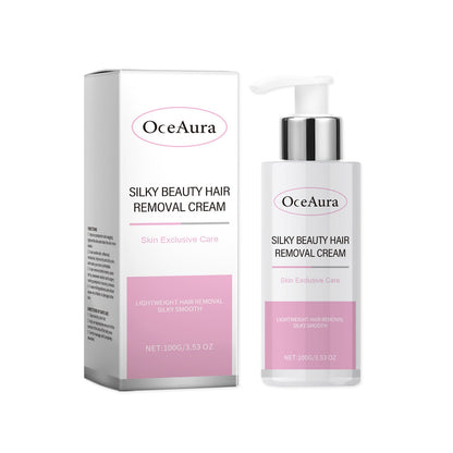 OceAura Silky Hair Removal Cream For Women Armpit Hair, Leg Hair, Whole Body Hair Care For Soft, Smooth And Delicate Skin