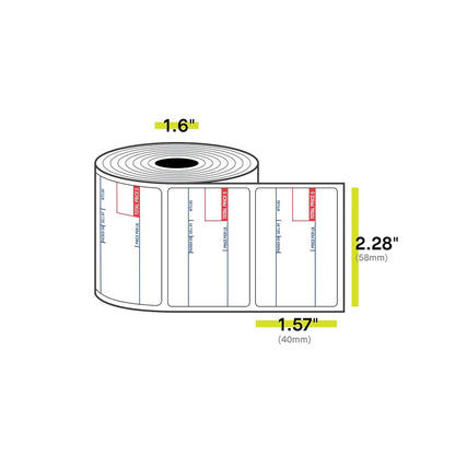 Scale Label CAS LP-1000 UPC (CAS8010) 12 x 700/ Roll 58 x 40 mm