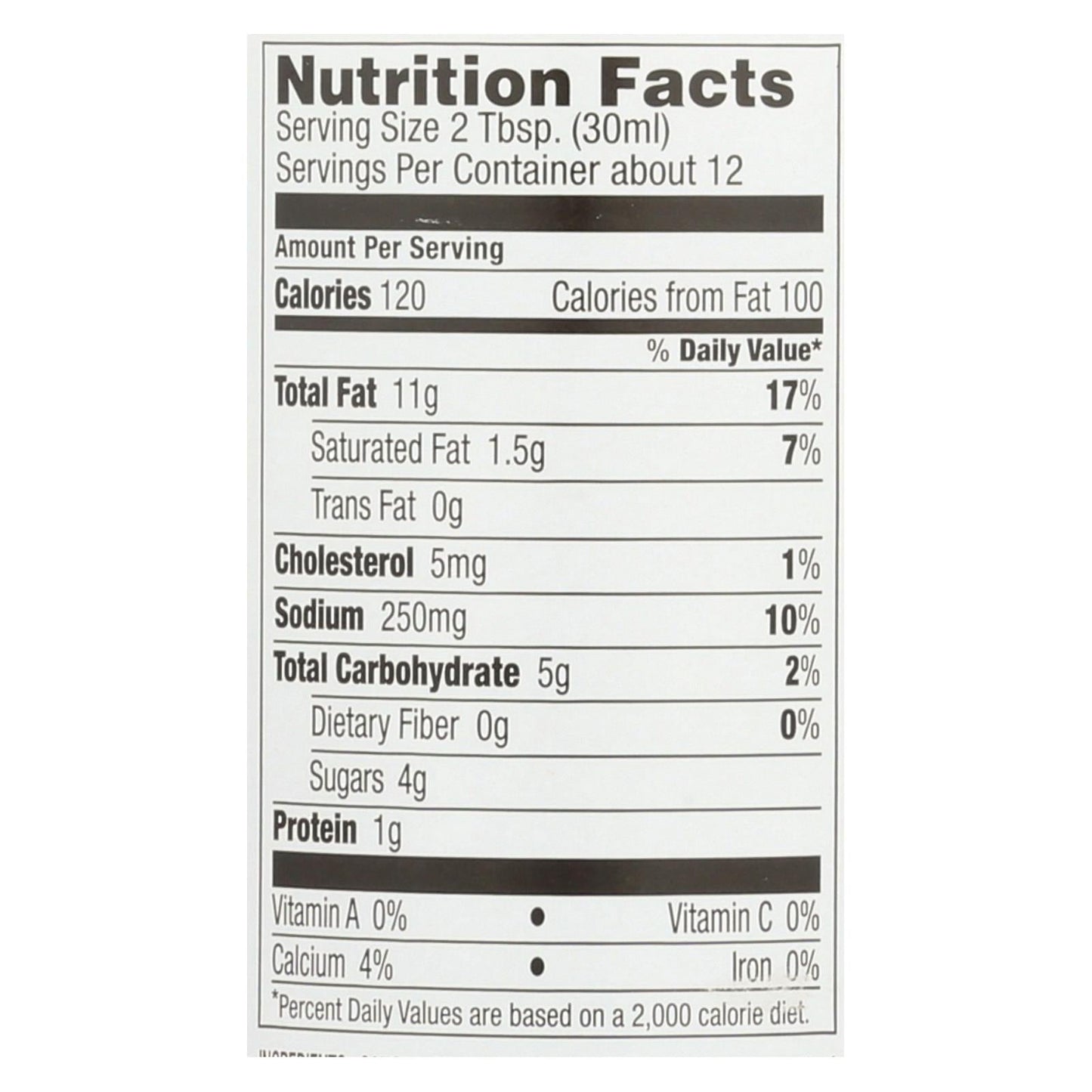 Brianna's Salad Dressing - Creamy Blue Cheese , 6 x 12 Fl Oz