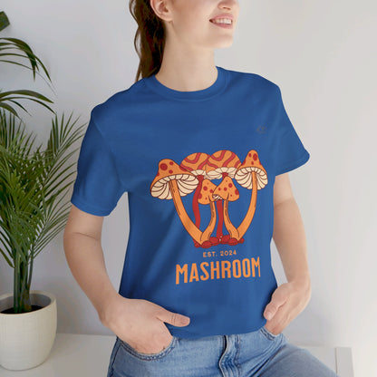 TS-029ML-24 Mushroom T-Shirt Forest Fungi Art Mushroom Lover Shirt
