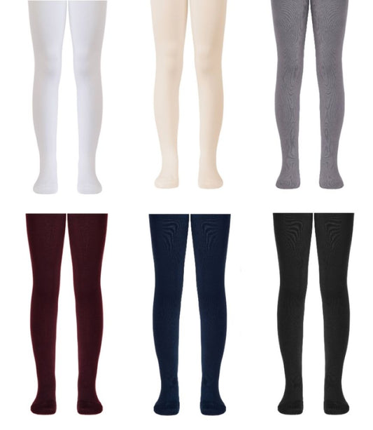 #4С-03СП(000) - #5С-07СП(000) - Tip-Top Conte-Kids Classic Solid Cotton Tights for Girls & Boys 6yr.-12yr.