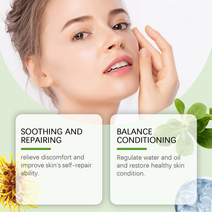 OUHOE Purslane Soothing Repair Serum, Redness Soothing Facial Hydrating Moisturizing Serum
