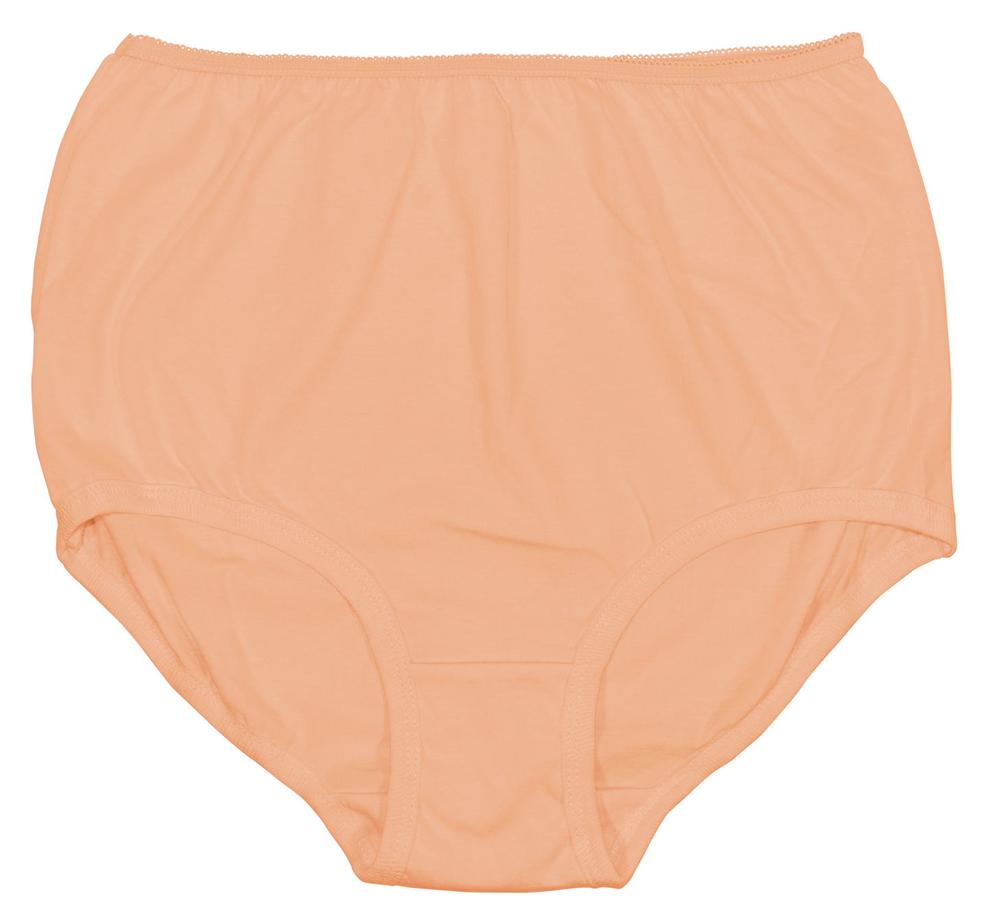 100% Cotton Cuff Leg Panty, Three Pack in Beige (118)