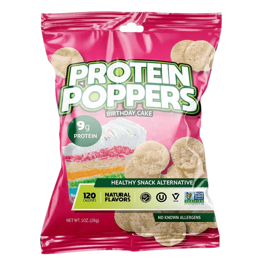 Protein Poppers - Birthday Cake Flavor - 1 Oz - Case of 60