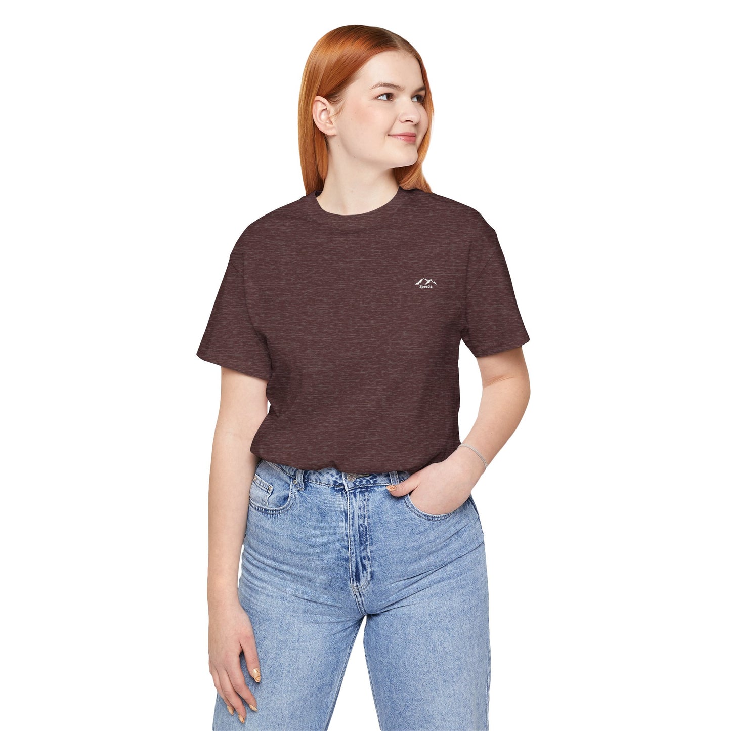 TS-090BN-24 Unisex Brown Shades T-shirt for Women and Men Casual Wear