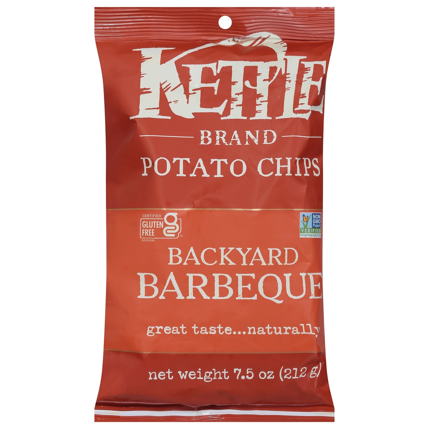 Kettle Brand Backyard BBQ Potato Chips, 12 x 7.5 Oz Bags