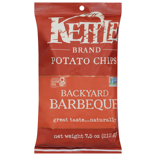 Kettle Brand Backyard BBQ Potato Chips, 12 x 7.5 Oz Bags