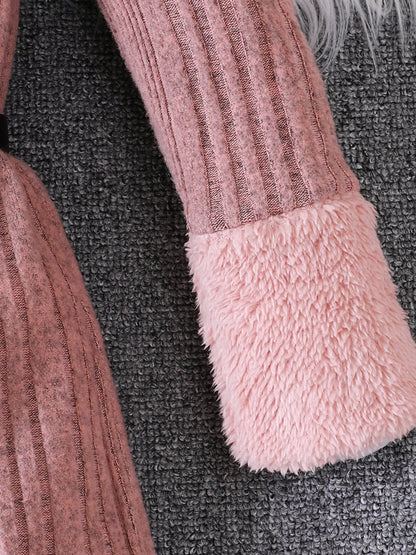 Children's Ribbed Knit Long Sleeve Dress