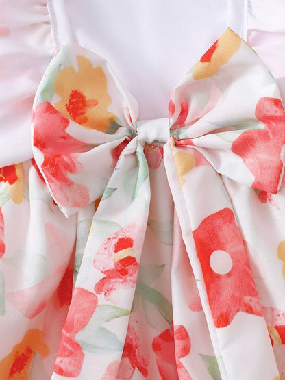 Children's Floral Print Bodysuit & Headband Set