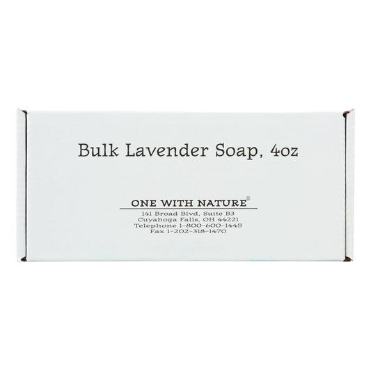 One With Nature Lavender Bar Soap, 4 oz. (Case of 24)